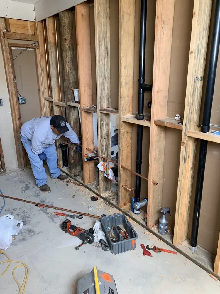 Commercial rough-in plumbing for Gas Line Repair in Winslows Crossing